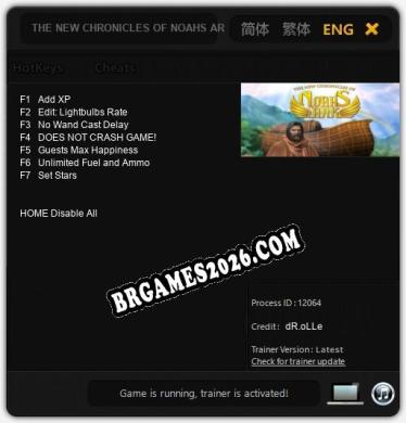 THE NEW CHRONICLES OF NOAHS ARK: Trainer +7 [v1.8]