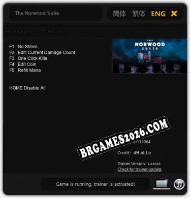 Cheats e trainer The Norwood Suite +5 [Verificado funcionando]