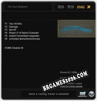 The Sea Between Trainer - 6 funções [Download Gratuito]