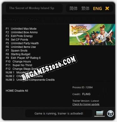 The Secret of Monkey Island Special Edition Trainer - 15 funções [Download Gratuito]