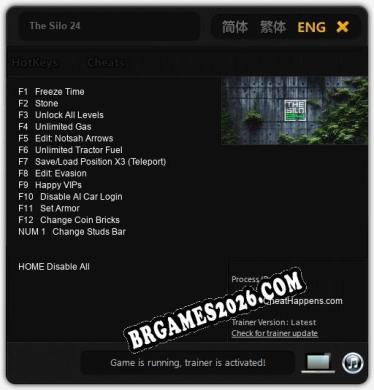 The Silo 24: Trainer Atualizado v1.7 (todos os cheats)