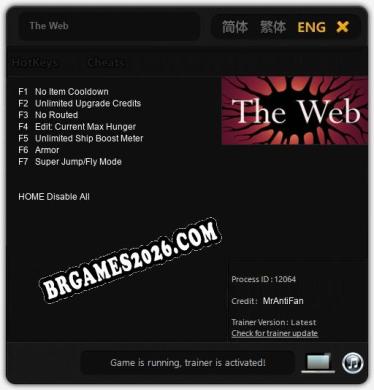 Trainer e cheats para The Web - 7 opções