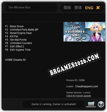 The Window Box: Trainer Completo (v1.0.45)
