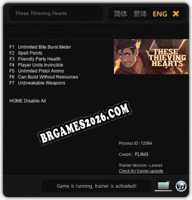 These Thieving Hearts: TRAINER E CHEATS (V1.0.24)