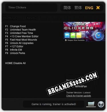 Time Clickers: TRAINER E CHEATS (V1.0.17)