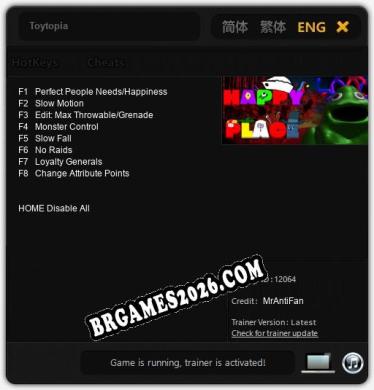 Toytopia - Cheat Trainer +8 [Edição MrAntiFan]