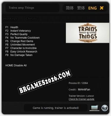 Trains amp Things Trainer +9 by MrAntiFan [Última versão]