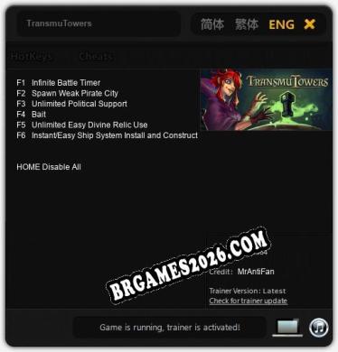 TransmuTowers: Cheats, Trainer +6 [MrAntiFan]