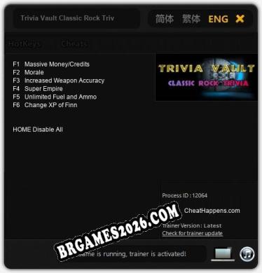 Trivia Vault Classic Rock Trivia: Trainer +6 [v1.3]