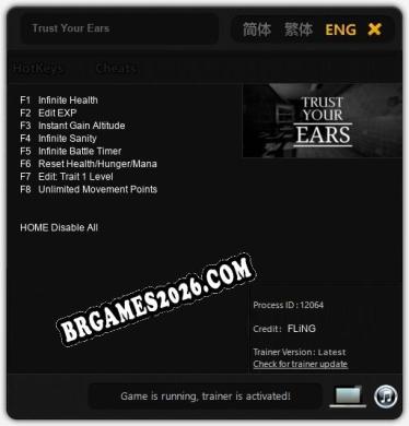 Trust Your Ears - Cheat Trainer +8 [Edição FLiNG]