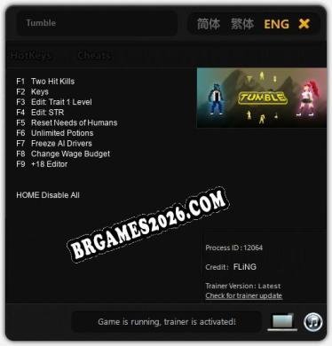 Tumble: Cheats, Trainer +9 [FLiNG]