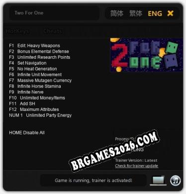 Two For One: Trainer Gratuito (+13 cheats)