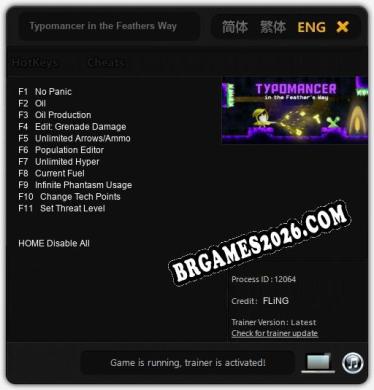 Typomancer in the Feathers Way: Cheats, Trainer +11 [FLiNG]