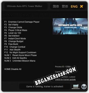 Trainer Ultimate Auto-RPG Tower Walker [PC] - 15 funções ativas