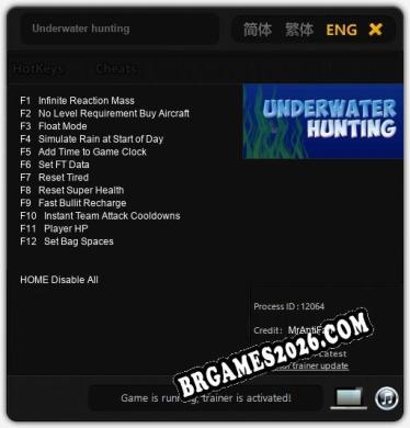 Underwater hunting: Trainer Completo (v3.0.79)