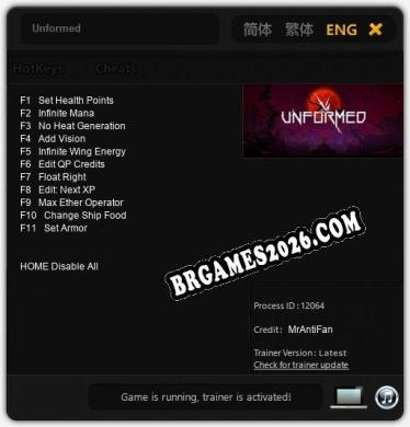 Unformed Trainer - 11 funções [Download Gratuito]