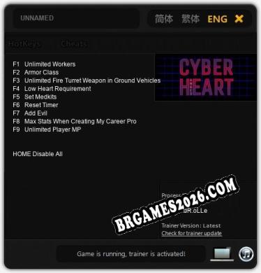 Trainer para UNNAMED [v1.0.2]