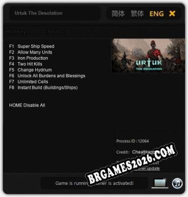 Trainer para Urtuk The Desolation [v1.0.8]
