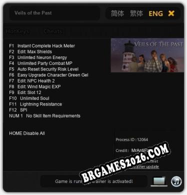 Trainer Veils of the Past [PC] - 13 funções ativas