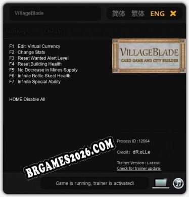 Cheats VillageBlade - Trainer v1.1 por dR.oLLe