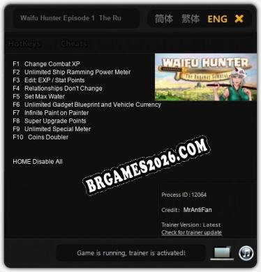 Trainer e cheats para Waifu Hunter Episode 1 The Runaway Samurai - 10 opções