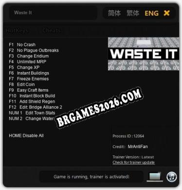 Waste It: Cheats, Trainer +14 [MrAntiFan]
