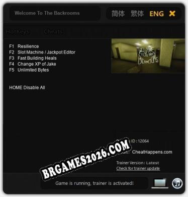Cheats Welcome To The Backrooms - Trainer v5.0 por CheatHappens.com