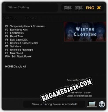 Trainer e cheats para Winter Clothing - 10 opções