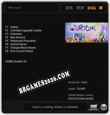 Wurroom - Cheat Trainer +8 [Edição FLiNG]