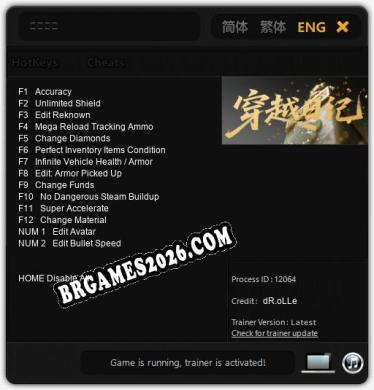 Cheats 穿越日记 - Trainer v3.1 por dR.oLLe