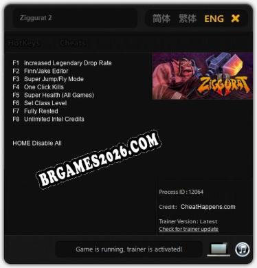 Trainer Ziggurat 2 [PC] - 8 funções ativas