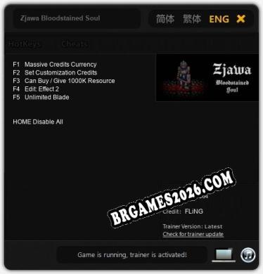 Zjawa Bloodstained Soul: TRAINER E CHEATS (V1.0.88)
